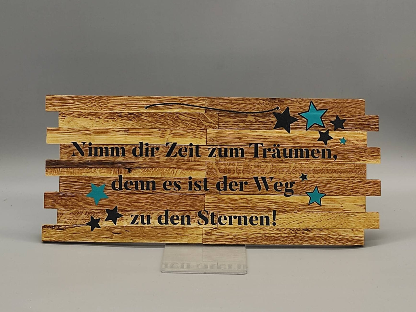 Holzschild mit Spruch "Nimm Dir Zeit"