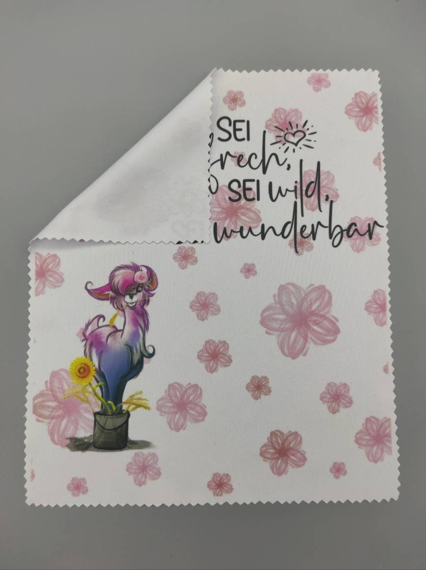 Brillenputztuch, Reinigungstuch Lama 2