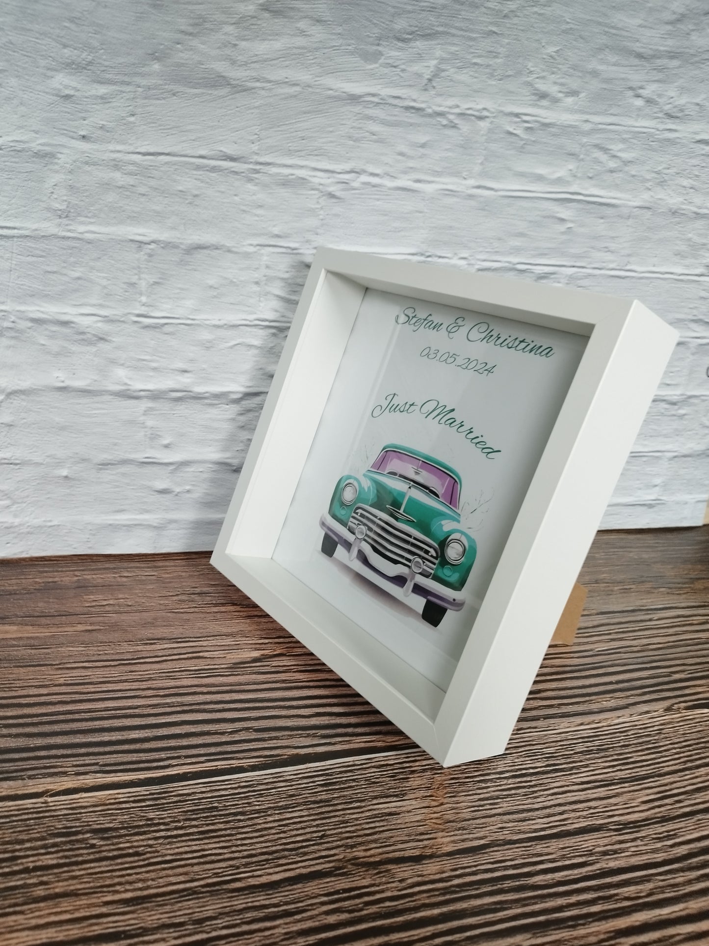 Einzigartig personalisierter Rahmen als perfektes Hochzeitsgeschenk
