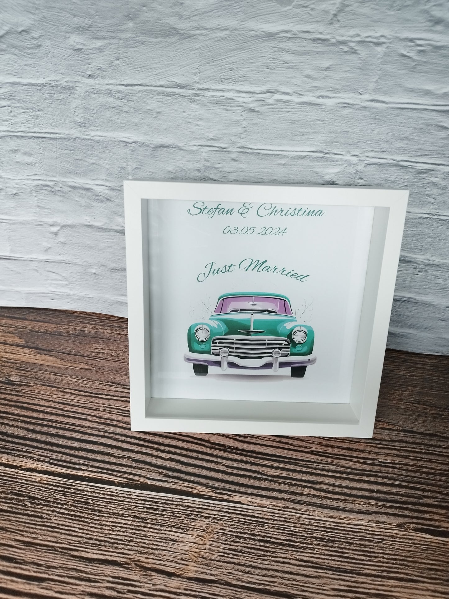 Einzigartig personalisierter Rahmen als perfektes Hochzeitsgeschenk