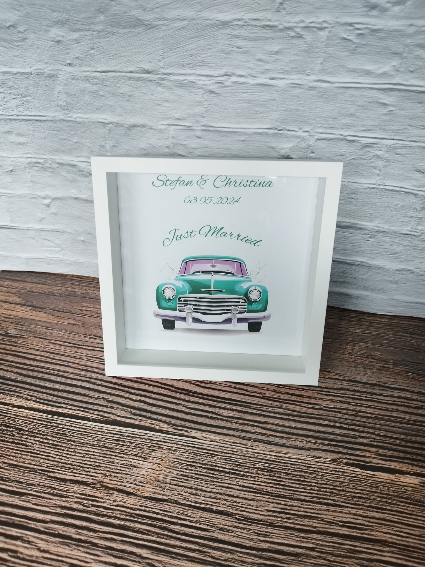 Einzigartig personalisierter Rahmen als perfektes Hochzeitsgeschenk