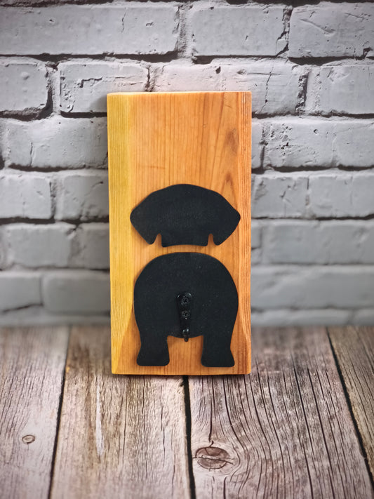 Hunde-Leinenhalter aus Palettenholz – Wandhalterung für Hundeleinen & Zubehör