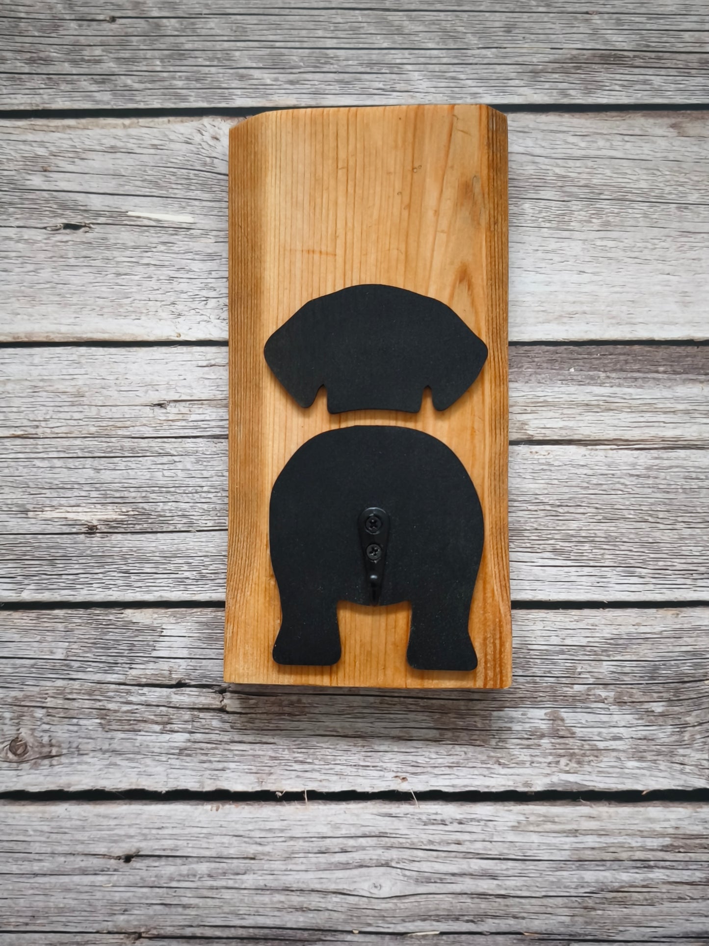 Hunde-Leinenhalter aus Palettenholz – Wandhalterung für Hundeleinen & Zubehör