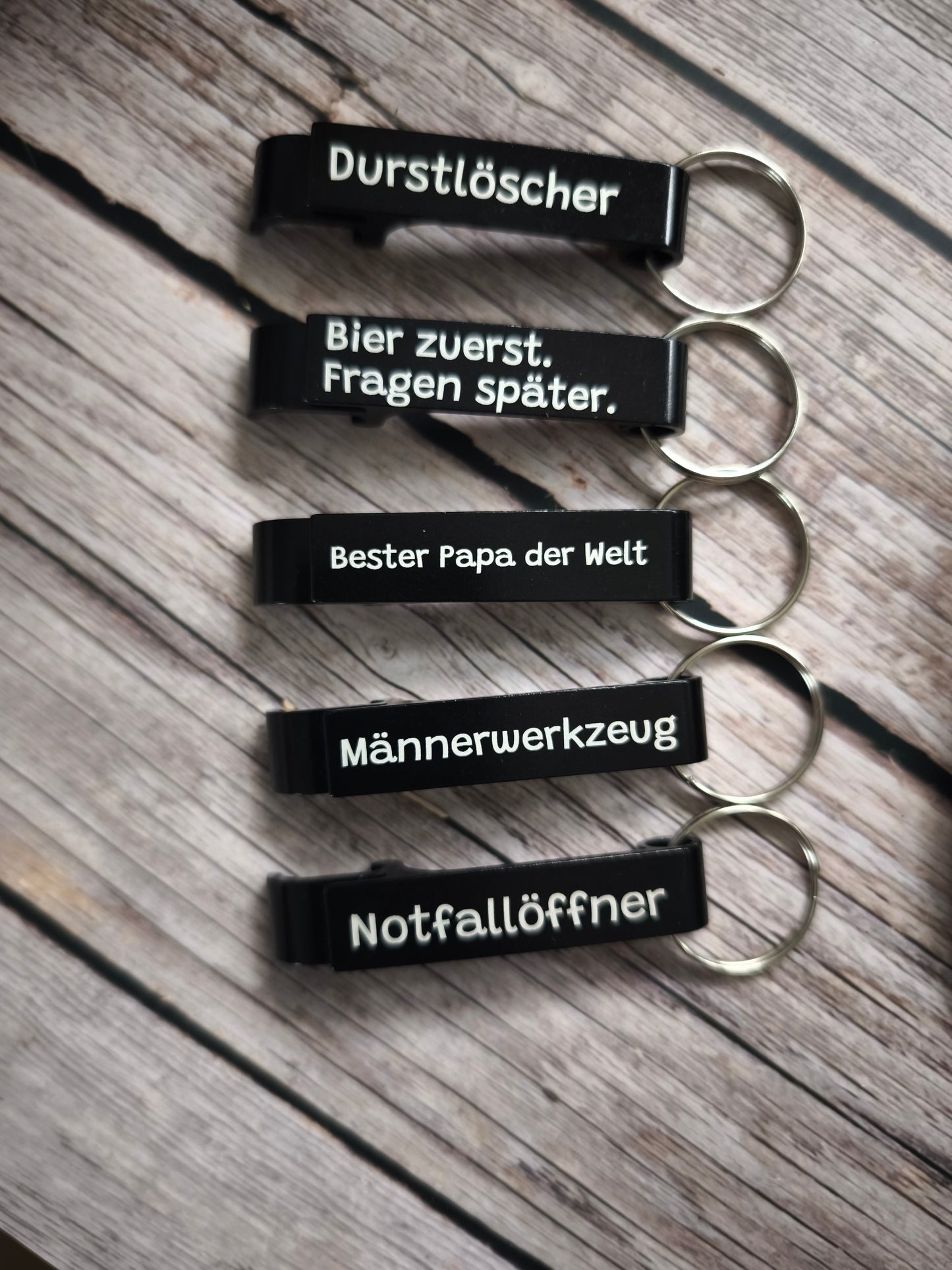 Gravierter Flaschenöffner für Männer – Praktischer Schlüsselbund-Anhänger